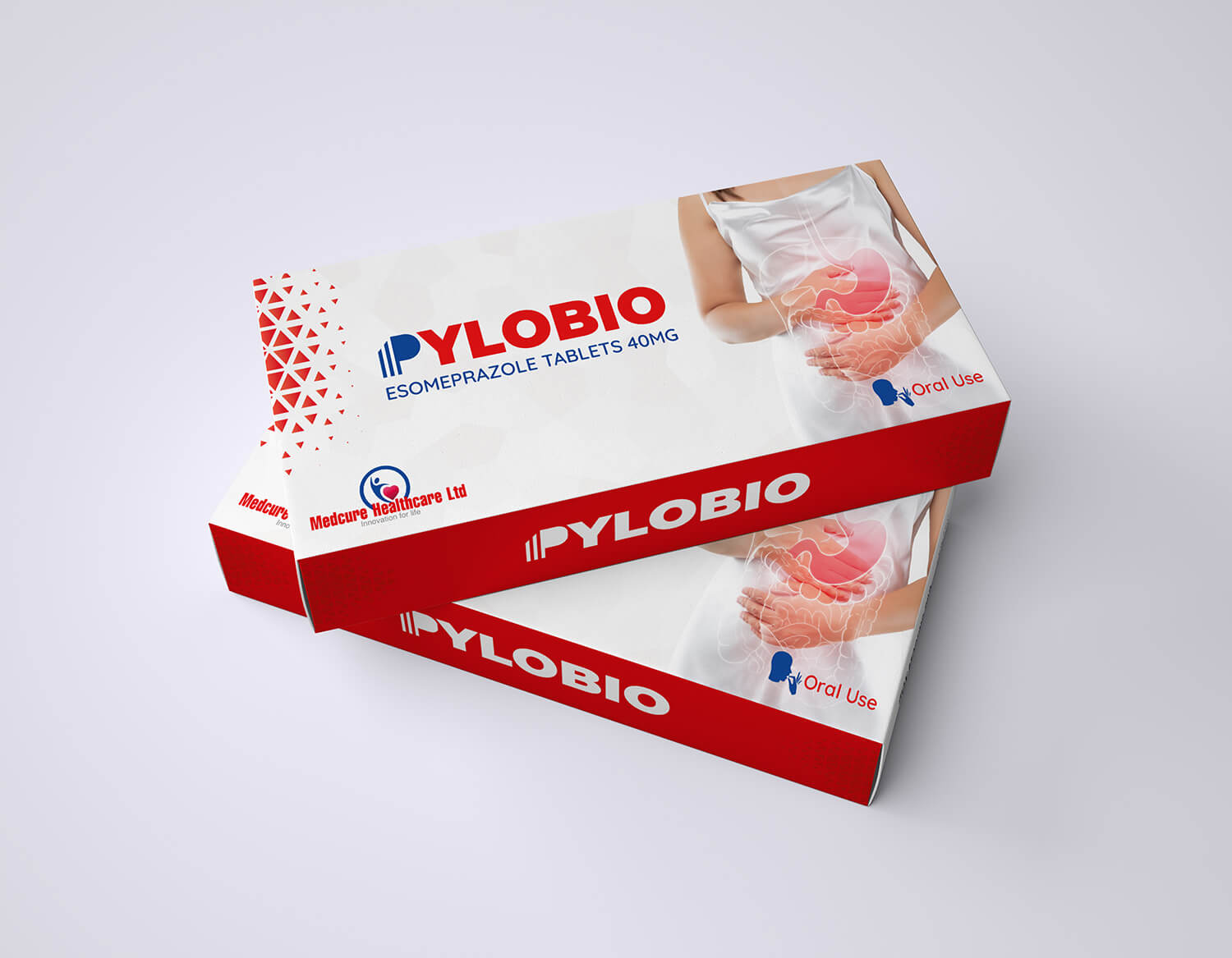 Pylobio Tablets Box Packaging Design