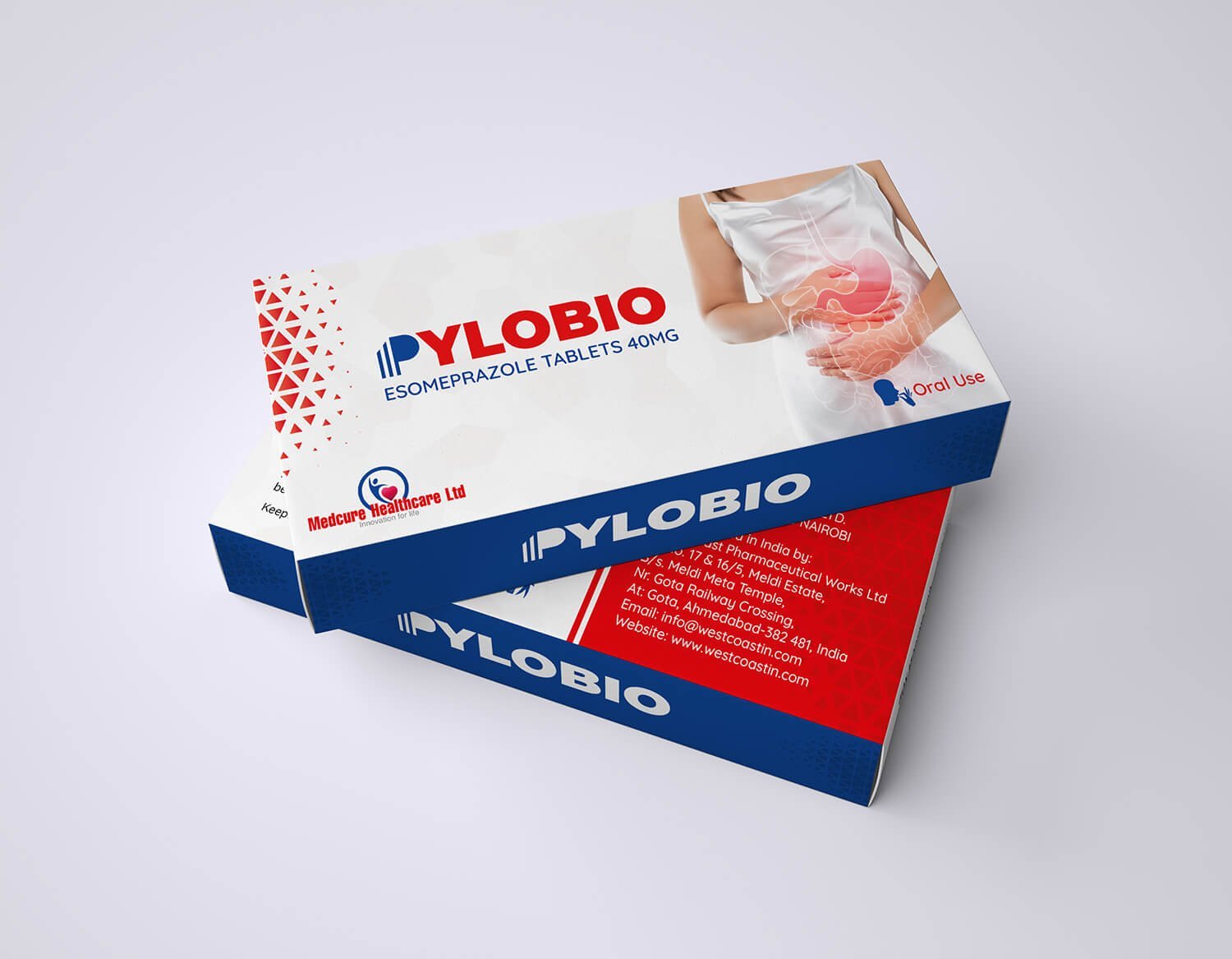 Pylobio Tablets Box Packaging Design