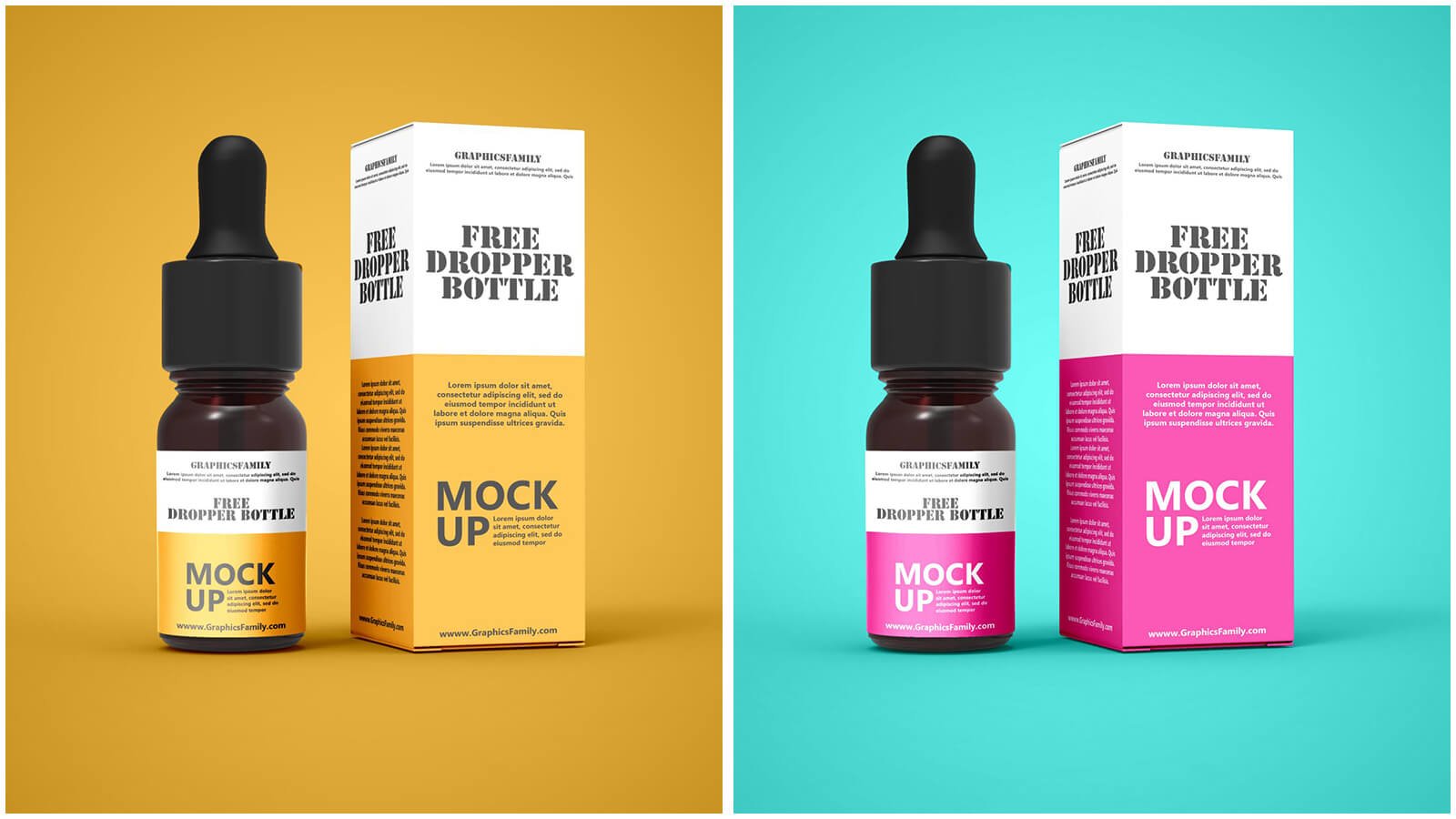 High-Quality Free and Paid Dropper Bottle Mockups