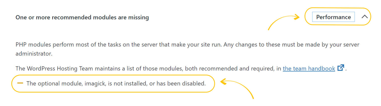 How to fix “The optional module, imagick, is not installed, or has been disabled” in WordPress