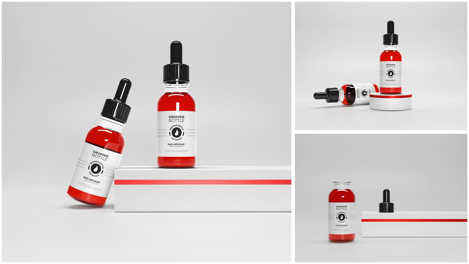 High-Quality Free and Paid Dropper Bottle Mockups