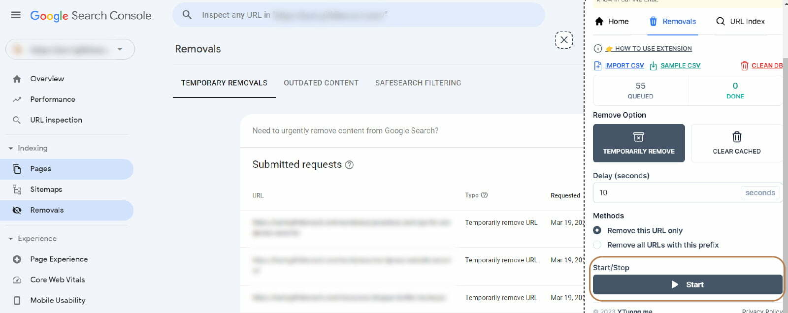 How to Bulk Remove URLs from Google for Free