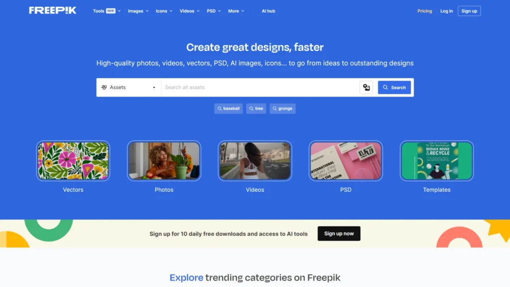 Freepik - Free Mockup Websites for Designers