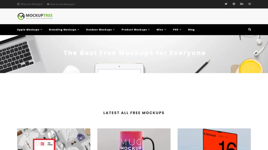 MockupTree - Free Mockup Websites for Designers