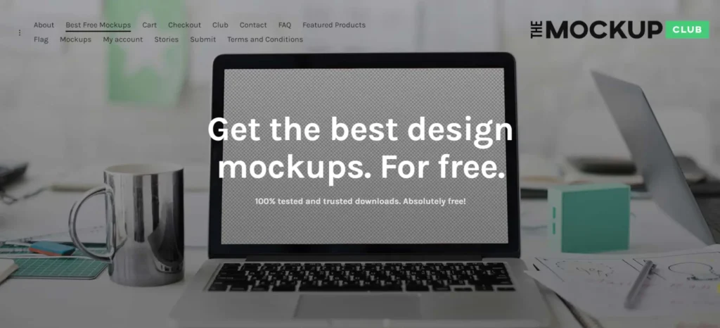 The Mockup Club - Free Mockup Websites for Designers