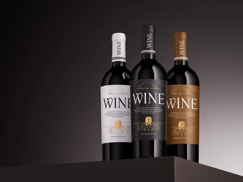 Wine Bottle Mockup - Free Wine Bottle PSD Mockups