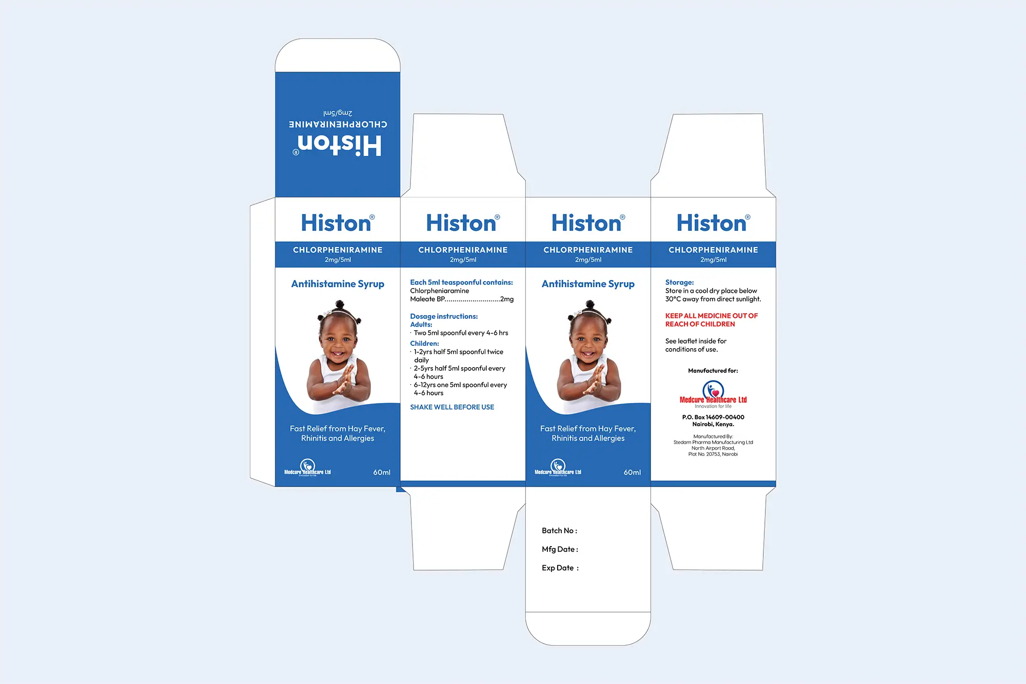 Histon Syrup Box and Label Design